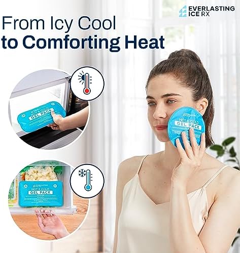 Reusable Hot and Cold Gel Ice Packs for Injuries - 7 Pack Variety Gel Ice Pack Set - Hot and Cold Therapy Solution for Injuries, Cold Packs for Pain Relief - Ice Packs for Injuries Reusable