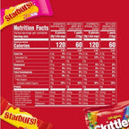 Skittles, Starburst Fun Size Chewy Candy Assorted Variety, Individually Wrapped, 32.28 Ounces, Bulk Bag
