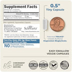 Magnesium Bisglycinate Chelated Supplement - High Absorption Magnesium Glycinate Supplement for Women and Men - Sleep, Muscle, Bone & Joint Support - Non-GMO, Non-Laxative Chelate - 180 Capsules