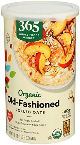 365 by Whole Foods Market, Organic Old Fashioned Rolled Oats, 18 Ounce