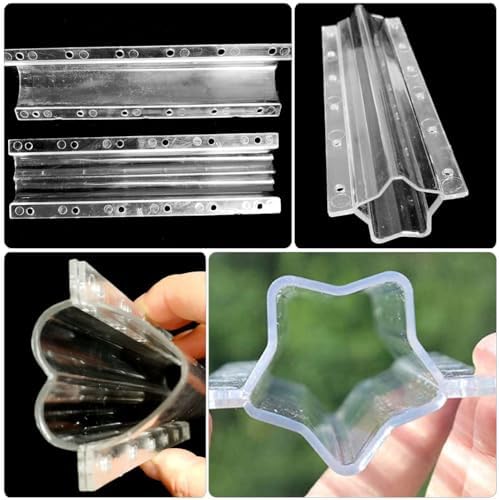 Yardwe Cucumber Shaping Molds, 10PCS Plastic Fruit Mold Garden Vegetable Forming Mold Fruit Shaping Molds Tool (Star+Heart)