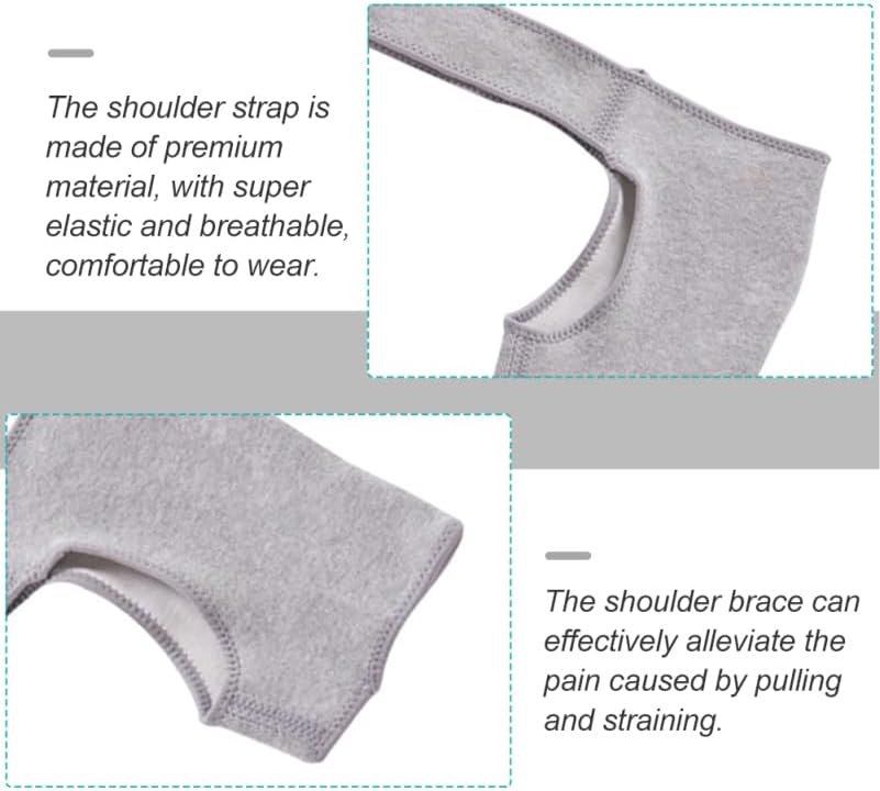 VICASKY Adjustable Shoulder Support Brace - 1PC Compression Sleeve with Stabilizing Strap for Gym, Fitness & Athletic Injury Prevention, Pain Relief & Warmth, Unisex for Men & Women