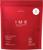 IM8 Daily Ultimate Essentials All-in-One Multivitamin Supplement Powder Bag, 92 Nutrient Rich Ingredients CoQ10, Probiotics, Vitamins, Greens, Gluten Free, Vegan, Acai Mixed Berry, 12.5oz, 30 Servings