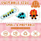 12 pcs Stick-on Fever Indicator Forehead Fever Kids Cartoon Stickers Temperature Fever Patch