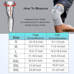 Wonder Care 2-Pack Bamboo Knee Compression Sleeve for Men and Women, Compression Knee Sleeve for Running, Volleyball, Gym Weightlifting Made from Bamboo Yarn, Perfect Knee Brace for Knee Pain and Enhanced Comfort - 1 Pair