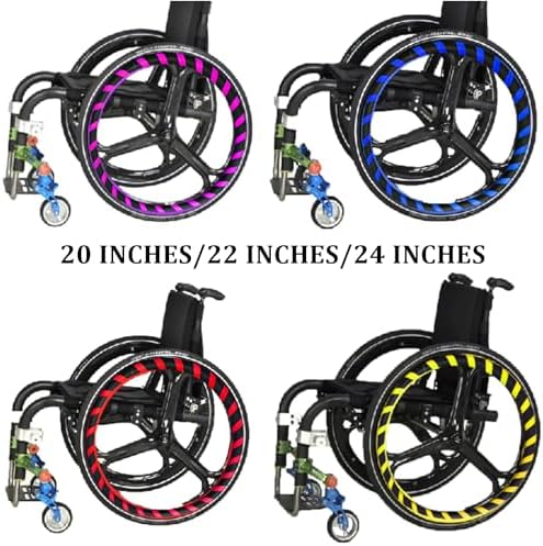 Wheelchair Push Rim Covers - Rear Wheel Sports Wheelchair Cover for Improved Grip and Traction - Silicone Hand Push Cover - Wear-Resistant