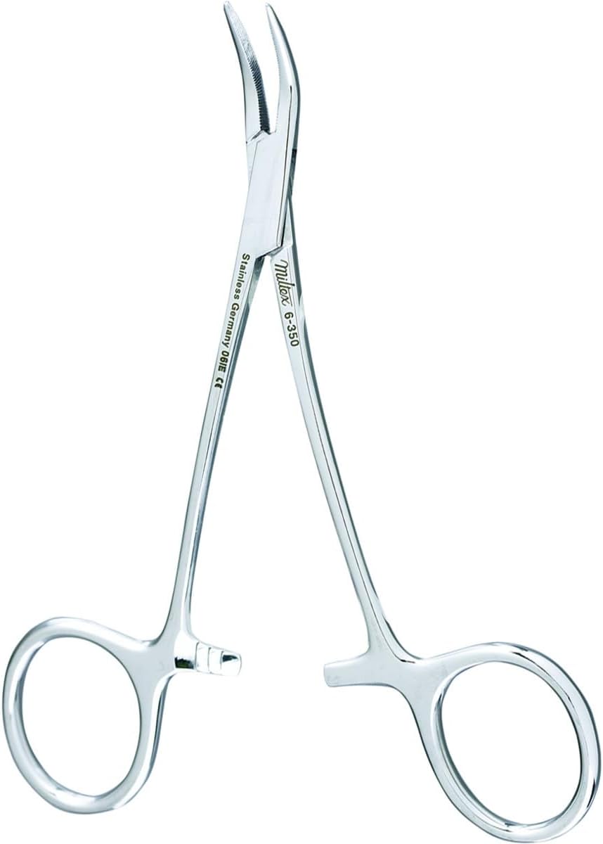 Miltex Instrument 6-350 PEET Splinter Forceps 4.75" Double Curve
