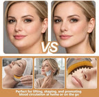 2 Pcs Lymphatic Contour Face Brush,Face For Lymphatic Drainage,Drainage Brush With 1pc Stainless Steel Gua Sha Tool For Jawline Sculpting Puffiness Lifting Relaxation With Storage Case
