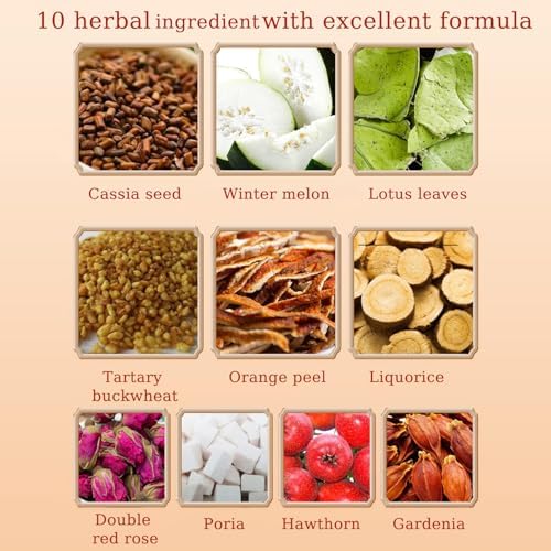Oil-Reducing Tea - 10 Herbal with Excellent Formula, Oil Cleansing Tea for Liver, Oil-Reducing Tea Herbal Chinese Tea, 15 Tea Bags (2 Box(30pcs))