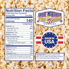 8oz Popcorn Machine Popcorn Packets - All-in-One Movie Theater Style Popcorn Kernels, Salt, and Oil Packs by Great Northern Popcorn (24 Case)