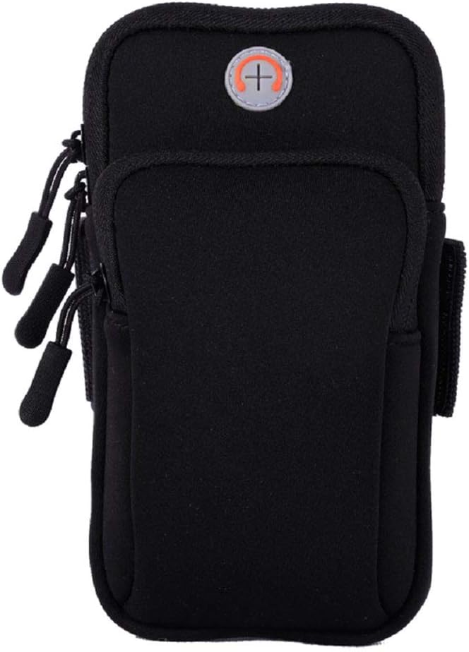Phone Holder for Running Armband iPhone 17 16 16e 15 14 13 12 11 Pro Max XS XR Plus Mini Galaxy Ultra S26 S25 S24 S23 S22 S21 Note 20 10 Pouch Bag, Arm Band Sleeve Fit Sport Gym Hiking Black