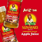 AriZona Cinnamon Raisin Apple Juice, Made with Sun-Maid Raisin Juice, 100% Fruit Juice and Natural Flavors with No Added Sugar - 12 Fl Oz (Pack of 12)