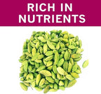 SPICES VILLAGE Green Cardamom Pods (3.5 oz) - Whole Cardamom Spice, Fancy Size Large Seeds, All Natural Indian Herb, Aromatic Green Cardamon - Kosher, Gluten Free, Vegan, Non GMO, Resealable Bulk Bag