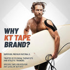 KT Tape PRO Extreme, Synthetic Jumbo Kinesiology Athletic Tape, 125 Foot Uncut Roll, Black
