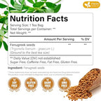 FreshDrinkUS, Premium 75 Fenugreek Tea Bags, 100% Natural & Pure from Fenugreek. Fenugreek Herbal Tea. Made with Natural Material Tea Bags. No Sugar, No Caffeine, No Gluten, Vegan.