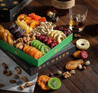 Holiday Dried Fruit & Nuts Gift Basket - Fresh Dried Fruit & Nuts Gift Basket - Food Gift Box for Him, Husband, Christmas, Fathers Day, Mothers Day, Sympathy, Family, Men & Women