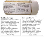 Sentovac Gold Sanding Sugar for Baking Edible Sparkling Sugar Sprinkles Coarse Sugar Crystals for Baking Topping Cake Cookie Cupcake Topper Ice Cream Decoration Supplies 3.2 OZ