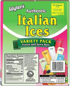 Wyler's Authentic Italian Ice, Fat Free Freezer Bars, Assorted Flavors (96ct - 2oz bars)
