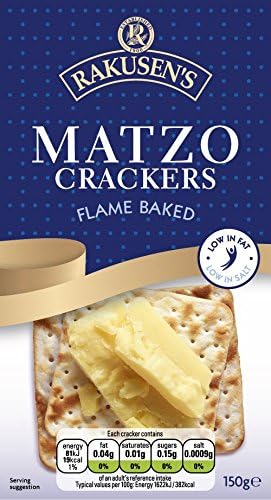 Rakusens Matzo Crackers 150g (Pack of 4)