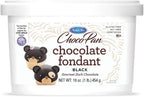 Satin Ice ChocoPan Black Chocolate Fondant (1 Pound) For Cake Decorating