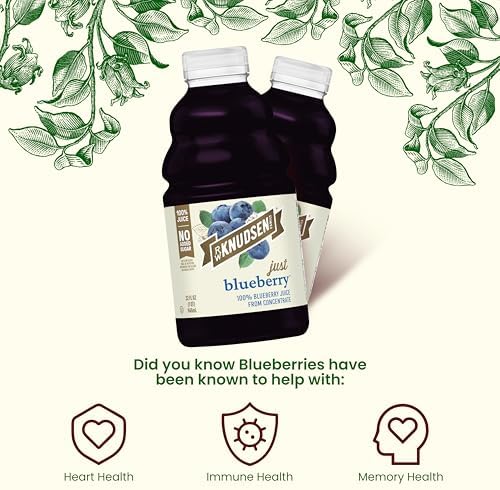 R.W. Knudsen Just Blueberry Juice, 32 fl oz (Pack of 1)