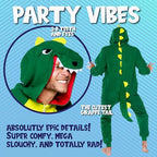 Funziez! Slim Fit Adult Onesie - Animal Costume - Plush Unisex Halloween One Piece Cosplay Suit for Women and Men