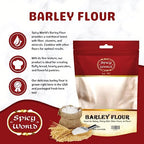 Spicy World Barley Flour - 4 lb (64oz) Bag | All-Natural, Raw, USA Grown | Versatile Barley Grain for Baking, Cooking, and More | Rich Source of Fiber