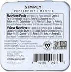 SIMPLY MINTS Natural Peppermint Breath Mints, 6 Pack (180 Pieces), Made With Real Peppermint Oil | Aspartame-Free, Sorbitol-Free, Xylitol-Free, Vegan, Kosher, Non-GMO