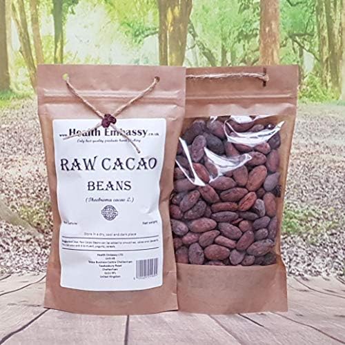 Health Embassy Raw Cacao Beans (Theobroma cacao L.) (450g)