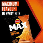 Walkers Max Punchy Paprika Crisps, 6x27g