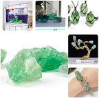 1 lb Bulk Rough Raw Green Fluorite Crystal for Tumbling, Cabbing, Polishing, Decoration, Wrapping,Large 1" Natural Raw Stones