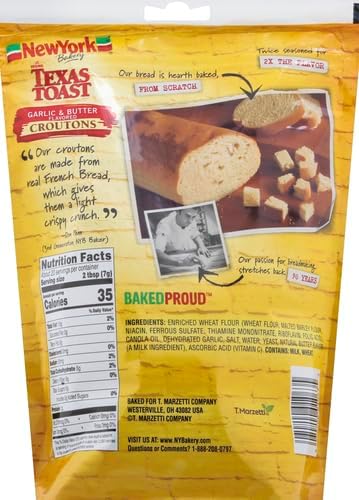 New York Garlic Butter Croutons, 5 oz (Pack of 2)