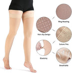 VARCOH Footless Compression Socks for Women Thigh High, Compression stockings 20-30 mmHg Good for DVT, Pregnancy, Varicose Veins,Edema