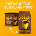 McCafe Breakfast Blend, Ground Coffee, Light Roast, Citrus Flavor Notes, Premium Quality, Responsibly Sourced, Kosher Certified, 30oz. Bag