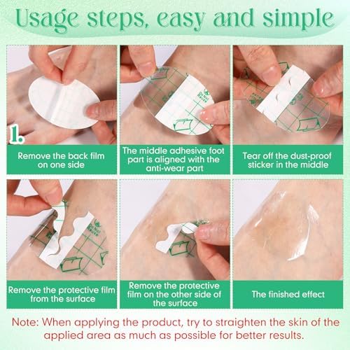 120 Pcs Self Adhesive Invisible Heel Anti Wear Sticker Waterproof Anti Wear Foot Care Heel Protection Pad Ultra Thin Transparent Multiple Shape Sticker for High Heels Toe Feet Prevention