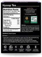 Buddha Teas Organic Hyssop Tea - OU Kosher, USDA Organic, CCOF, 18 Bleach-Free Tea Bags