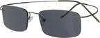 Eyekepper Titanium Rimless Reading Sunglasses Sunshine Readers Women Men 0.5