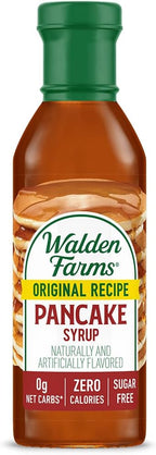 Walden Farms Pancake Syrup – Perfect for Pancakes, Waffles, Desserts – Zero Calorie, Sugar-Free, Low Carb, Keto-Friendly, Gluten-Free, Vegan – 12 oz Bottle