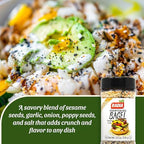 Badia Everything Bagel Seasoning Blend, 5.5 oz - Sesame Seed, Poppy Seed, Garlic, Onion and Salt