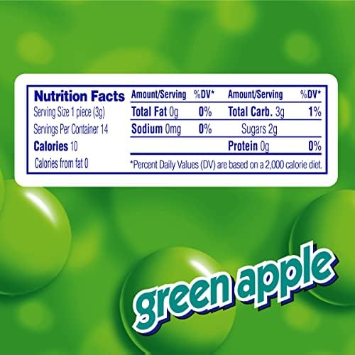 Mentos Chewy Mint, Green Apple Flavor, Easter Candy, Easter Basket Essentials Stuffers for Kids and Adults, 14 Pieces Each (15 Count)