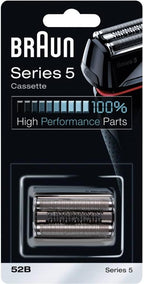 Braun 52B Series 5 Black/Silver Electric Shaver Replacement Foil & Cutter Cassette Cartridge Head