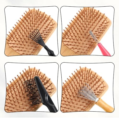 Comb and Brush Cleaner Tool Set, 5-Piece Comb Cleaner Set - Hair Brush Cleaner Rake, Comb Cleaning Brush, Maintenance Hair Comb for Home and Salon Use Removing Hair Dust
