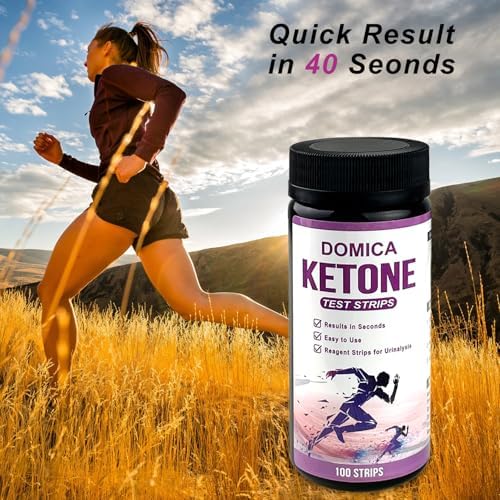 100 Urine Ketone Test Strips with 100 Urine Cups, Fast 40-Second Results, 3-Step Testing Keto Pee Sticks, Daily Ketone Checking Strips