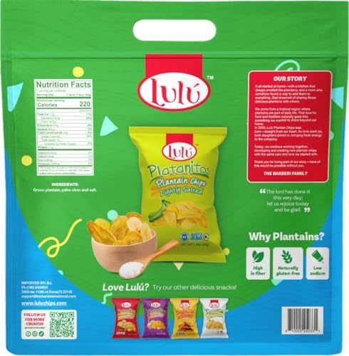 LULU Plantain Chips Salted Flavor - 12 Count