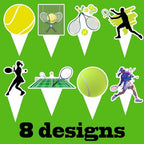 48 Tennis Cake Cupcake Toppers Sports Themed Party Supplies Decorations Tennis Racket Baby Shower Birthday Party Cake Decor