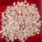 Indian Consigners Natural Crushed Polished Tumbled Gem Stone Chips, Decoration & Healing Crystals (Clear Quartz)