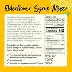 Belvoir Fruit Farms Elderflower Syrup Mixer (500ml) | Pack of 2 | Natural Elderflower Drink Mix | Ideal for Cocktails and Refreshing Beverages | No Preservatives | Made with Fresh Elderflowers