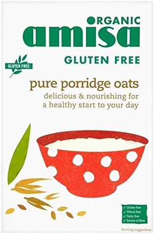 Amisa Organic Gluten Free Pure Porridge Oats 325g - Pack of 2