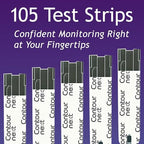 Contour Next Blood Glucose Test Strips for Diabetes – 70 + 35 Count (2 Pack, Total 105) - Accurate, No Coding, Second-Chance Sampling, Compatible with All Contour Next Meters for Easy Blood Sugar Test