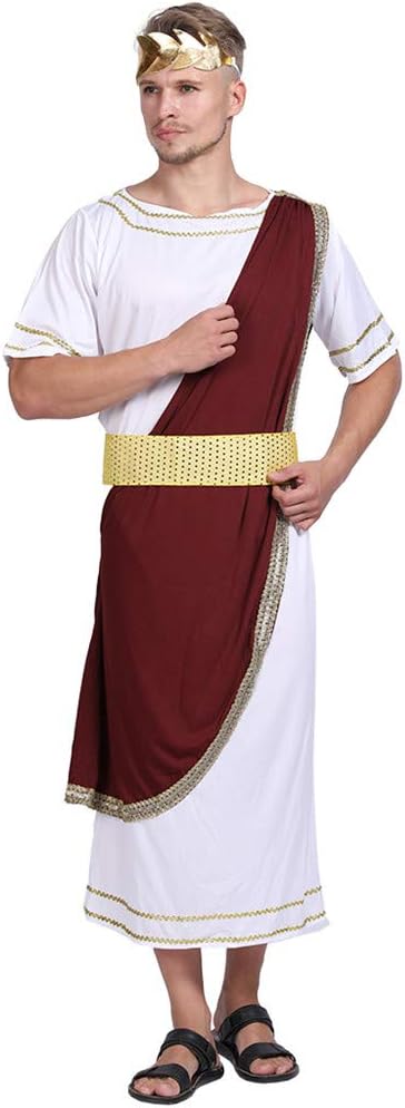EraSpooky Ancient Greek Men Roman Toga Caesar Party Fancy Dress Costume